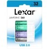 Outlet Lexar JumpDrive 32GB USB 2.0 Flash Drive, Assorted Colors, 5/Pack (LJDS6032GB5)
