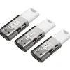 Lexar JumpDrive S60 64GB USB 2.0 Type A Flash Drive, Grey/White, 3/Pack (LJDS60-64GB3NNU)