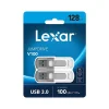 Best Lexar JumpDrive V100 128GB USB 3.0 Flash Drive, Gray, 2/Pack (LJDV100128G-B2HNU)