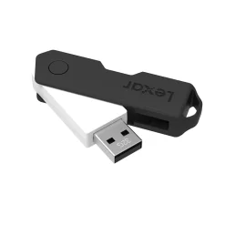 Sale Lexar Twist Turn2 32GB USB 2.0 Type A Flash Drive, Black (JDTT2-32GABNABK)
