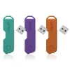 Clearance Lexar Twist Turn2 32GB USB 2.0 Type-A Flash Drive, Teal/Purple/Orange, 3/Pack (LJDTT2-32GABNA3)