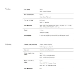 Lexmark MX826ade USB & Network Ready Black & White Laser All-In-One Printer (25B0610)