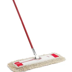 24" Dust Mop, 100% Cotton, 24" x 5", Red & White, Case of 6, (0922)<Libman Online