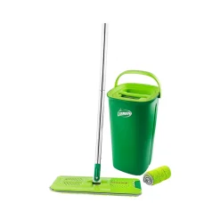 Rinse 'n Wring Microfiber Butterfly Mop & Bucket Kit, Green, /Set (1516001)<Libman Clearance