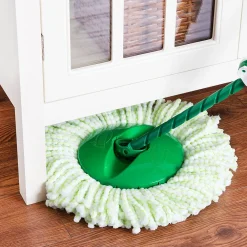 Tornado Microfiber Spin Mop & Bucket, Green/White (1283001)<Libman Clearance