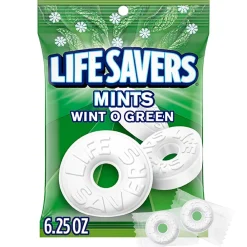 LifeSavers Life Savers Wint O Green Mints Candy Bag, 6.25 oz (NFG885041)