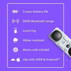 Life360 Tile Sticker Bluetooth Tracker, Black (RE-63011)<Tile by Life360 Hot