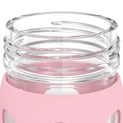 Lifefactory Glass Water Bottle, 22 oz., Desert Rose (LIFLG4321MDR4)