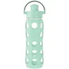Lifefactory Glass Water Bottle, 22 oz., Mint (LIFLG4321MMI4)