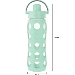 Lifefactory Glass Water Bottle, 22 oz., Mint (LIFLG4321MMI4)