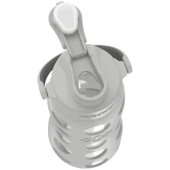 Lifefactory Glass Water Bottle, 22 oz., Cool Gray (LIFLG4321MCG4)