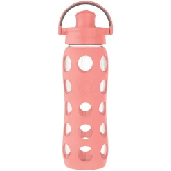 Lifefactory Glass Water Bottle, 22 oz., Cantaloupe (LIFLG4321MCA4)