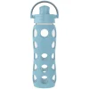 Lifefactory Glass Water Bottle, 22 oz., Denim (LIFLG4321MDE4)
