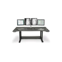 Standing Desks*Life Flo LifeFlo Ergonomics Bi-Level PACS Radiology Table, 66"L x 46"D x 1 1/8" Thick, Black (ECI-6646RAD-BK)