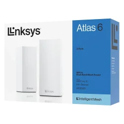 Hot Linksys MX2000 Atlas 6 AX3000 Dual Band MU-MIMO Router, White (MX2002)