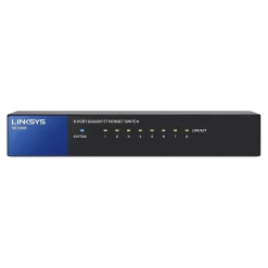 New Linksys 8-Port Gigabit Ethernet Unmanaged Switch, Black (SE3008)