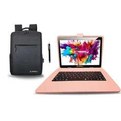 10.1" OCTA CORE Android 13 Tablet Bundle with Keyboard Case Backpack and Pen, 128GB (F10XIPGCLOPEABA)<Linsay Best