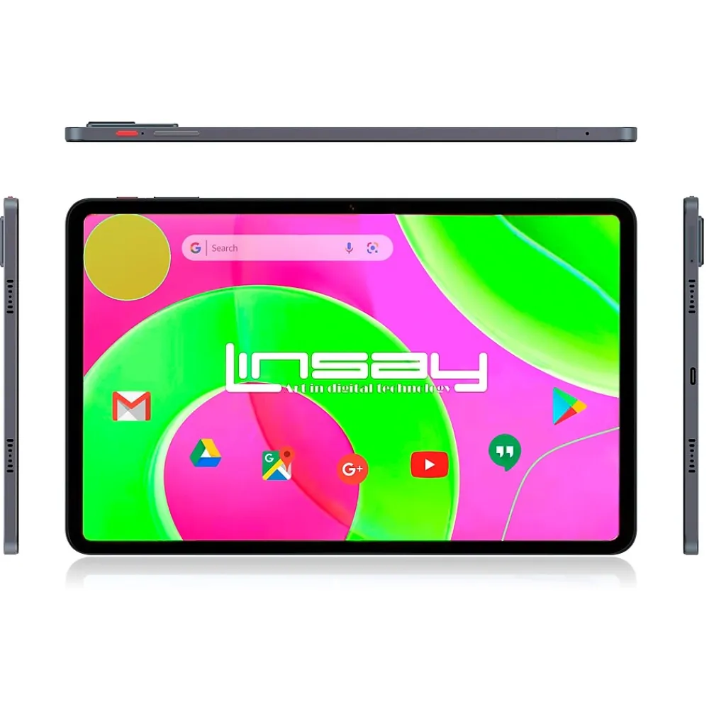 12 OCTA CORE 8GB Ram 256GB Storage Android 14 Tablet with Black Style Keyboard Pen Stylus<Linsay Sale