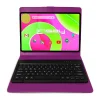 12" Octa Core Tablet, 8GB RAM, 256GB Storage, Android 14, Bundled with Purple Keyboard and Applications Pack<Linsay Outlet