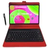 12" Octa Core Tablet, 8GB RAM, 256GB Storage, Android 14, Bundled with Red Keyboard and Stylus Pen<Linsay Hot