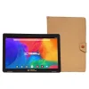 10.1" Tablet with Case, WiFi, 2GB RAM, 64GB Storage, Android 13, Black/Light Brown (F10IPBCLBROWN)<Linsay Clearance