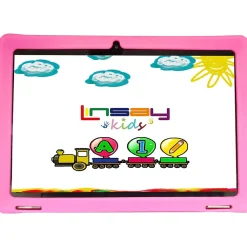 10.1" Tablet with Case, WiFi, 2GB RAM, 64GB Storage, Android 13, Black/Pink (F10IPKIDSP)<Linsay New