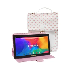 7" Tablet with Stylus, Case, and Handbag, 2GB RAM, 64GB Storage, Android 13, Sweet Pink (F7UHDSWEETPINK)<Linsay New