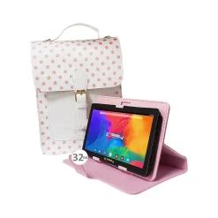 7" Tablet with Stylus, Case, and Handbag, 2GB RAM, 64GB Storage, Android 13, Sweet Pink (F7UHDSWEETPINK)<Linsay New