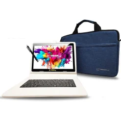 Octa Core 10.1" Tablet, 4GB RAM, 128GB Storage, Android 13, Bundled with Oracle Keyboard, Briefcase and Stylus Pen<Linsay Clearance