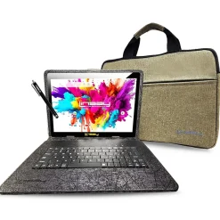 Octa Core 10.1" Tablet, 4GB RAM, 128GB Storage, Android 13, Bundled with Oracle Keyboard Case, Briefcase and Stylus Pen<Linsay Best