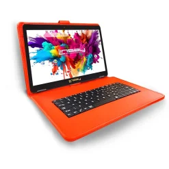 Octa Core 10.1" Tablet, 4GB RAM, 128GB Storage, Android 13, Bundled with Red Keyboard, Stylus Pen and Application Pack<Linsay New