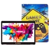 Octa Core 10.1" Tablet, 4GB RAM, 128GB Storage, Android 13, Bundled with Gamer Shape Case and Stylus Pen<Linsay Discount