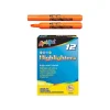 Highlighters|Liqui-Mark Tank Fluorescent Highlighter, Chisel Tip, Orange, Dozen (60625)