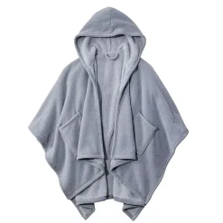 Cozy Chenille Wearable Throw, Shadow Blue (1000248698)<L.L.Bean Outlet