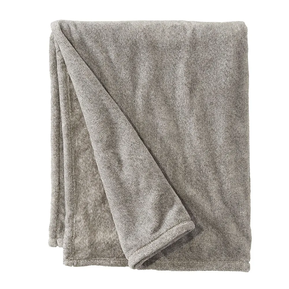 Wicked Plush Throw, Large, Charcoal Gray Heather (1000095161)<L.L.Bean Outlet