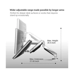 Sale Loctek D7D Dual Monitor Arm Gas Spring