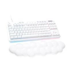 Hot Logitech Aurora G713 Ergonomic Mechanical Gaming Keyboard, White Mist (920-010413)