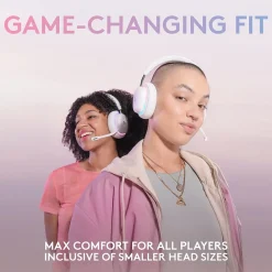 Aurora Wireless Gaming Over-Ear Headphones, Bluetooth, White Mist (981-001082)<Logitech Outlet