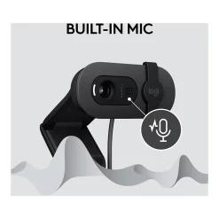 Sale Logitech Brio 100 Full HD 1080p Webcam, 2 Megapixels, Graphite (960-001580)