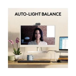 Sale Logitech Brio 100 Full HD 1080p Webcam, 2 Megapixels, Graphite (960-001580)