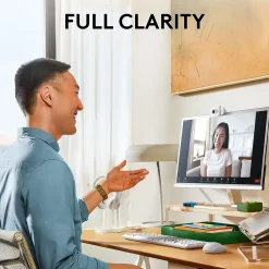 Sale Logitech Brio 100 HD 1080p Webcam, 2 Megapixels, (960-001616) Off-White