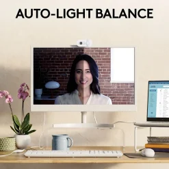 Sale Logitech Brio 100 HD 1080p Webcam, 2 Megapixels, (960-001616) Off-White