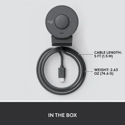 Hot Logitech Brio 300 HD 1080p Webcam, 2 Megapixels, Graphite (960-001497)