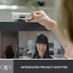 Hot Logitech Brio 500 HD Webcam, 4 Megapixels, (960-001427) Off-White