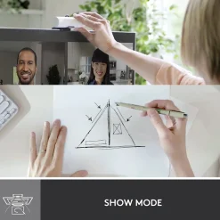 Hot Logitech Brio 500 HD Webcam, 4 Megapixels, (960-001427) Off-White