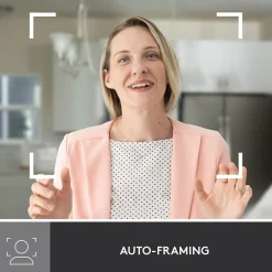 New Logitech Brio 500 HD Webcam, 4 Megapixels, Rose (960-001432)