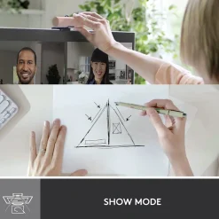 New Logitech Brio 500 HD Webcam, 4 Megapixels, Rose (960-001432)