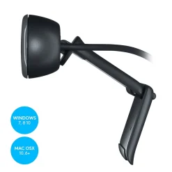 Discount Logitech C270 HD Webcam with Noise-Reducing Mics for Video Calls