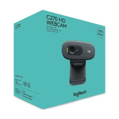Discount Logitech C270 HD Webcam with Noise-Reducing Mics for Video Calls