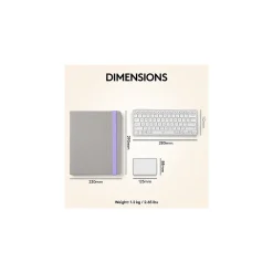 Casa Pop-Up Desk Work From Home Kit: Laptop Stand, Keyboard, Touchpad & Storage, Nordic Calm (920-011238)<Logitech Online